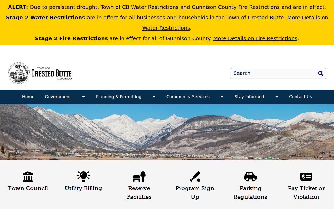 Crested Butte criminal history records at the Marshal's Office